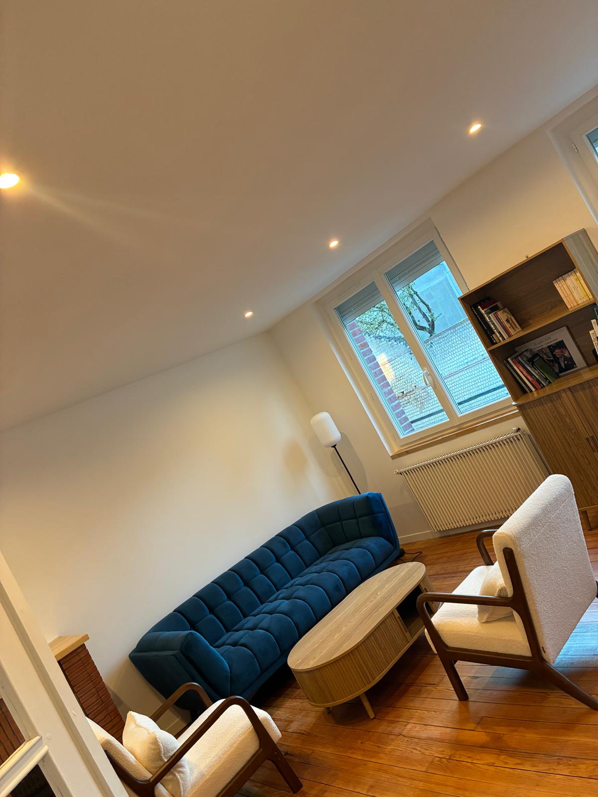 Après rénovation - Salon maison Beauvais