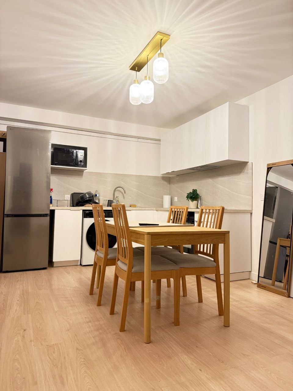 Après transformation - Cuisine équipée colocation Evry