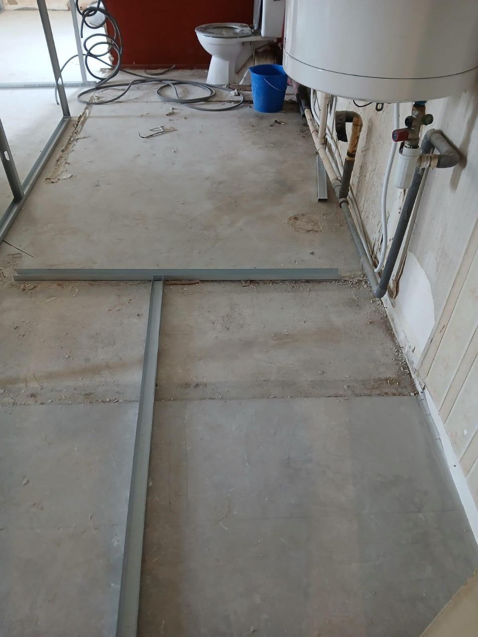 Avant - Ossature métallique cloisons Evry