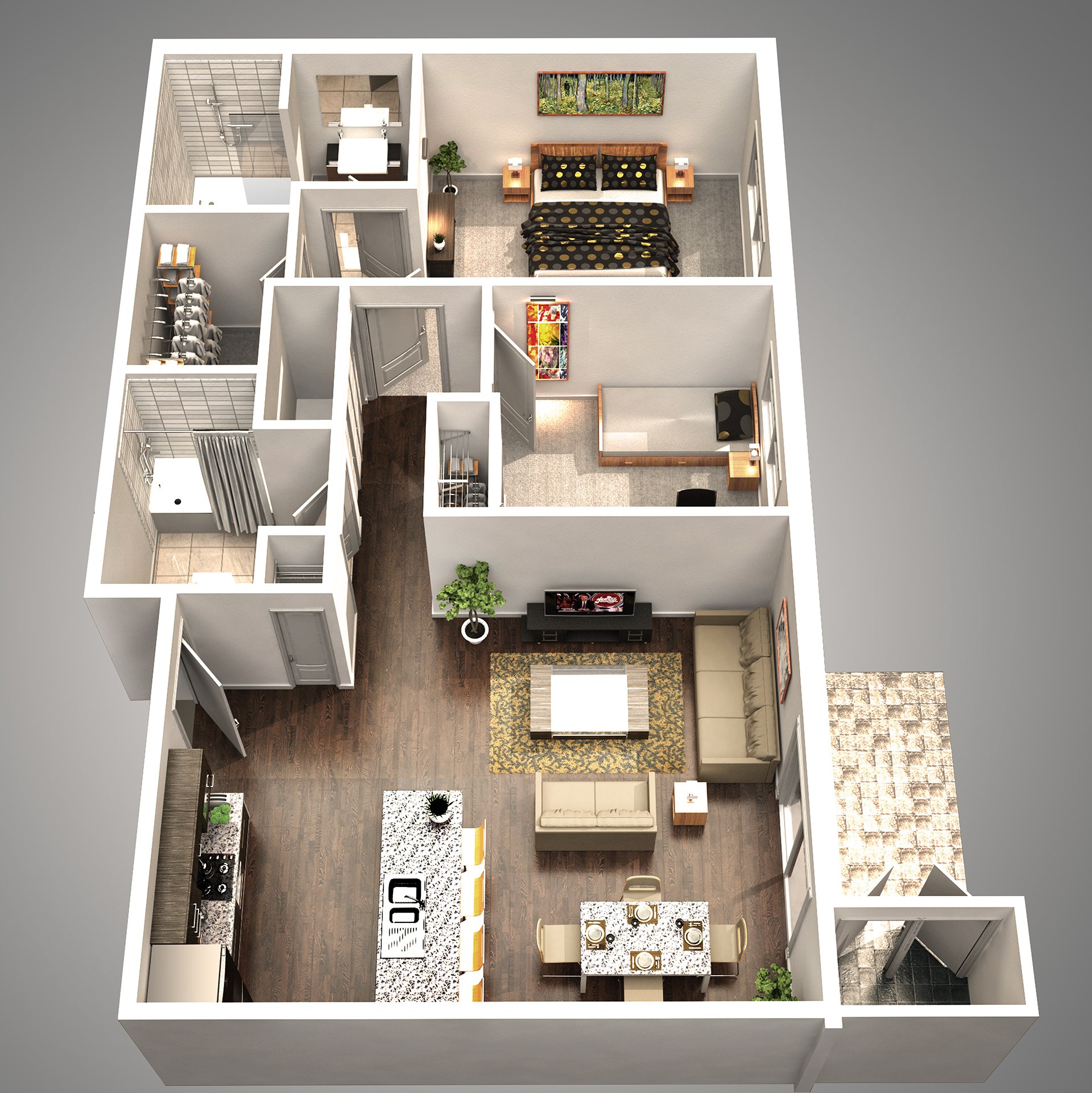 Optimisation des espaces et plan 3D — N-terre rénovation