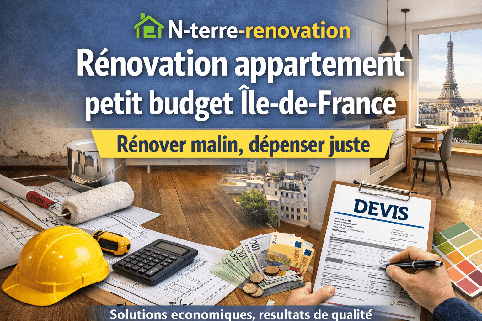 rénovation appartement petit budget Île-de-France