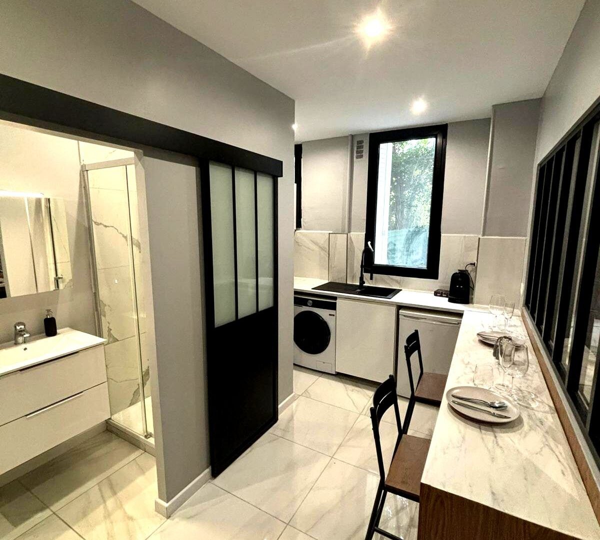 rénovation cuisine moderne petit espace optimisation studio Île-de-France