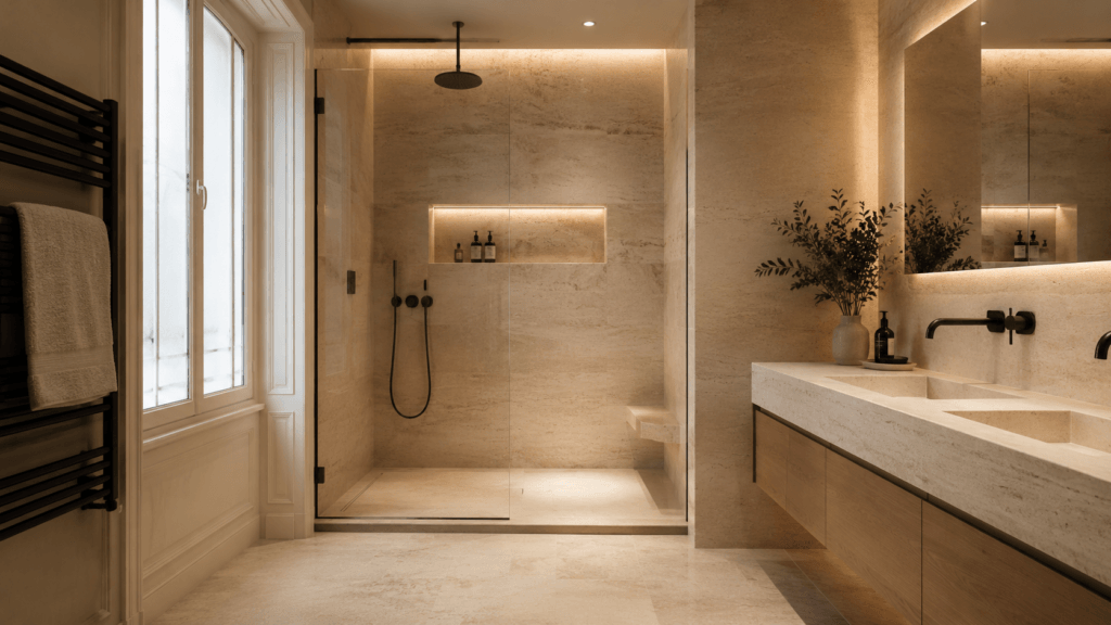 Rénovation complète d'un appartement haut de gamme dans les Hauts-de-Seine réalisée par N-TERRE
