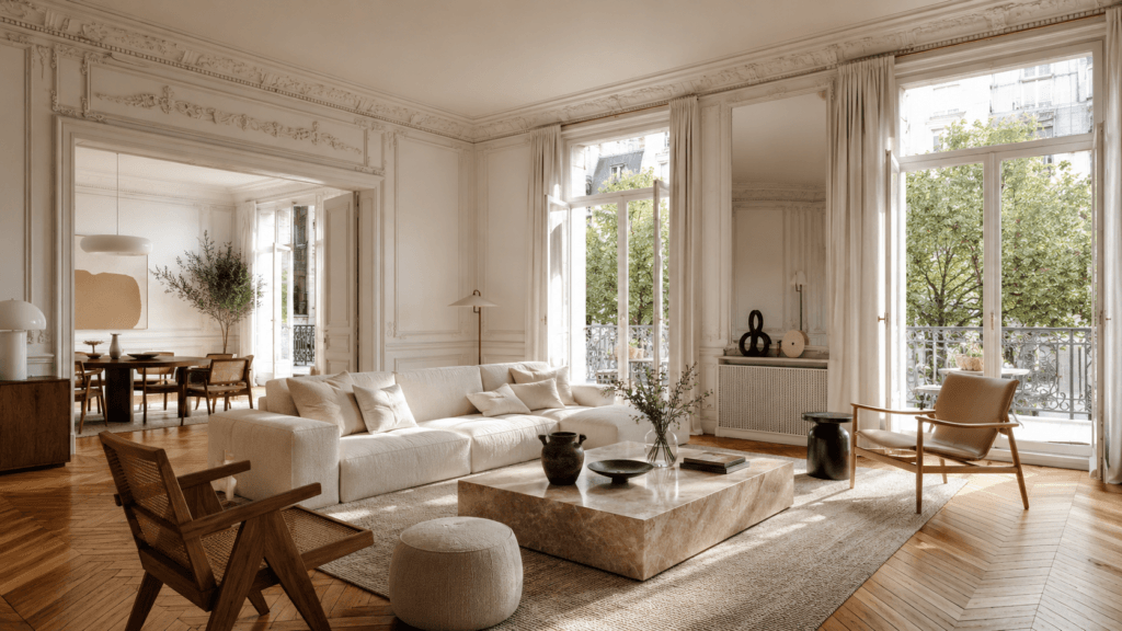 Rénovation complète d'un appartement haut de gamme dans les Hauts-de-Seine réalisée par N-TERRE
