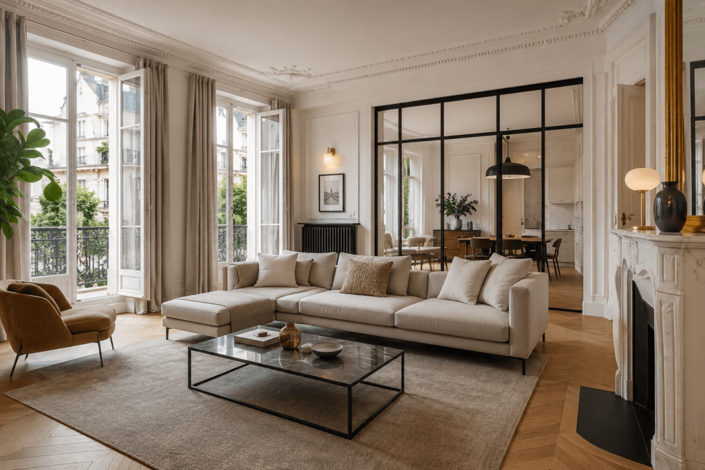 Travaux de rénovation d'un appartement haut de gamme dans les Hauts-de-Seine réalisés par N-TERRE